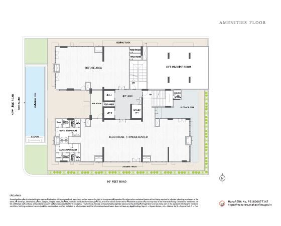 Amenities Floor Plan – Esquina Near Lokhandwala Andheri West